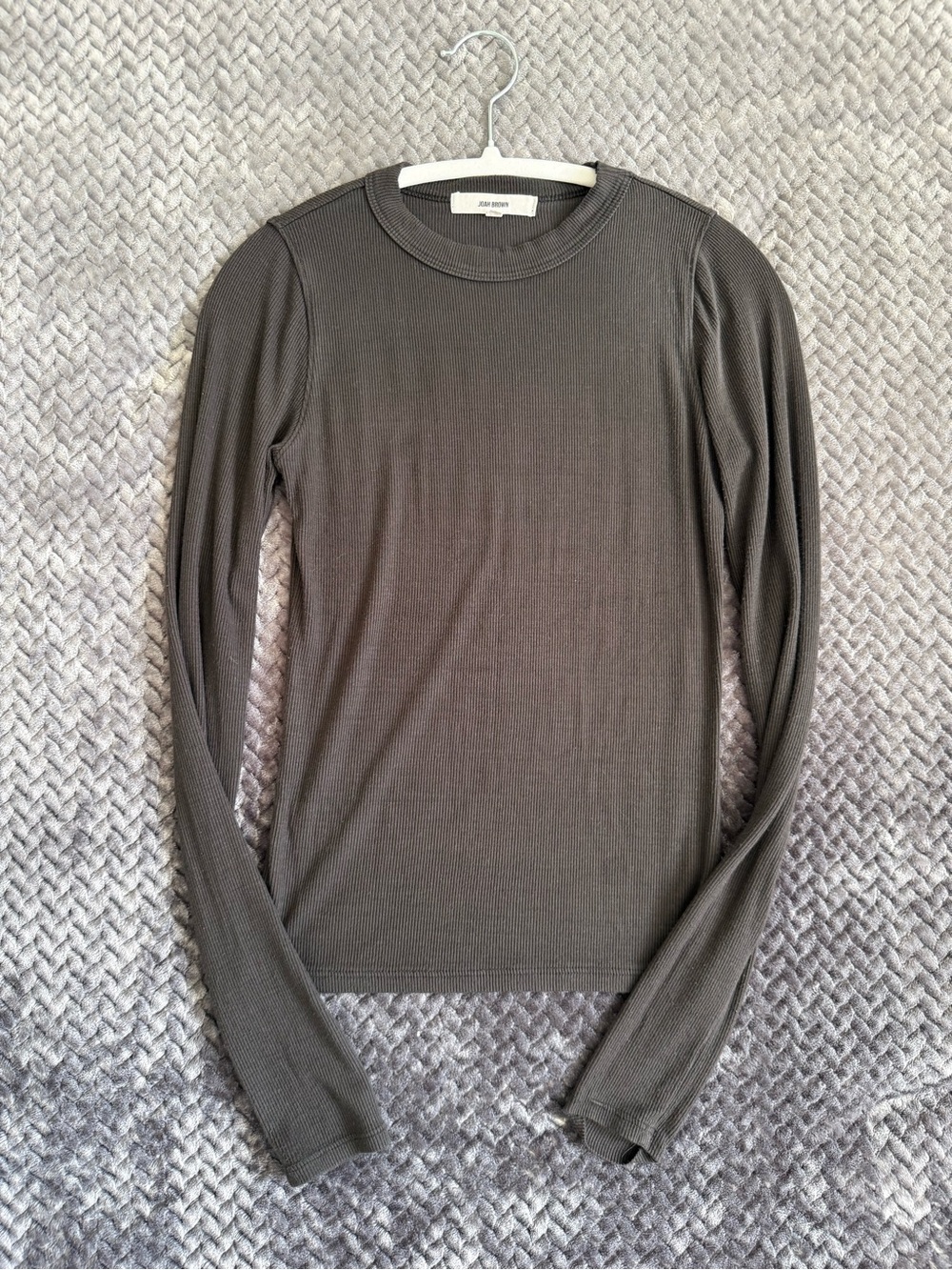 Joah brown ribbed long sleeve